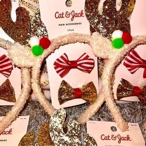 NWT 🥀 Christmas Hair Accessories Set of 5